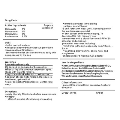 White Girl 30 Spf Sunscreen Active Ingredients (White Girl Sunscreen Active Ingredients And Drug Facts)